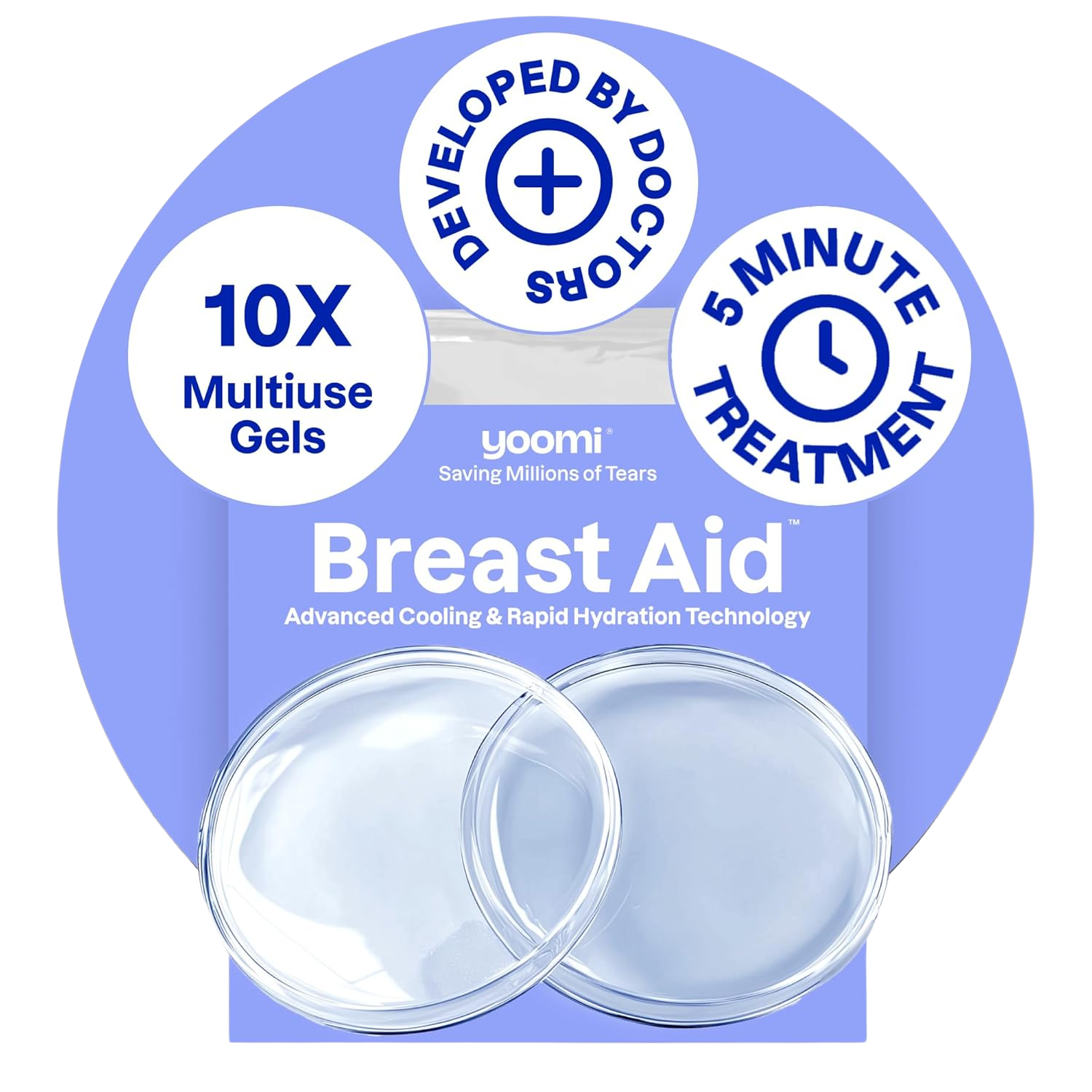 Breast Aid - Reusable Restoration Cryogel Pads with HOCL