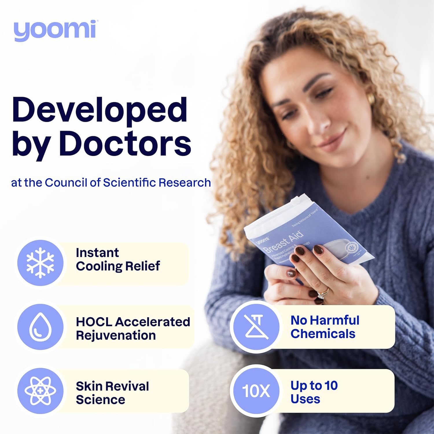 Breast Aid - Reusable Restoration Cryogel Pads with HOCL